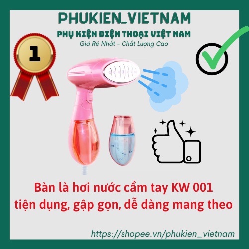 BÀN LÀ HƠI NƯỚC CẦM TAY KW-001, BÀN ỦI HƠI NƯỚC MẪU MỚI 2021