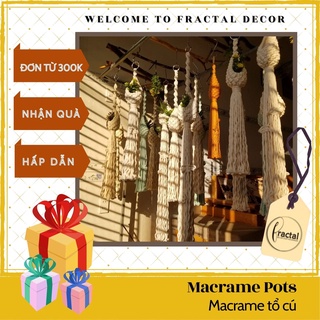 Dây treo chậu cây trang trí, Macrame Treo Chậu Cây, Macrame Plant Hanger, Giỏ Treo Cây Handmade,Trang Trí Nhà Cửa, Coffe