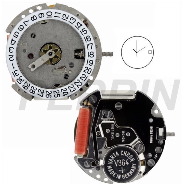 Máy đồng hồ Ronda lịch thuỵ sỹ đủ mã 1062 1063 785 6203b f06.111 805.112