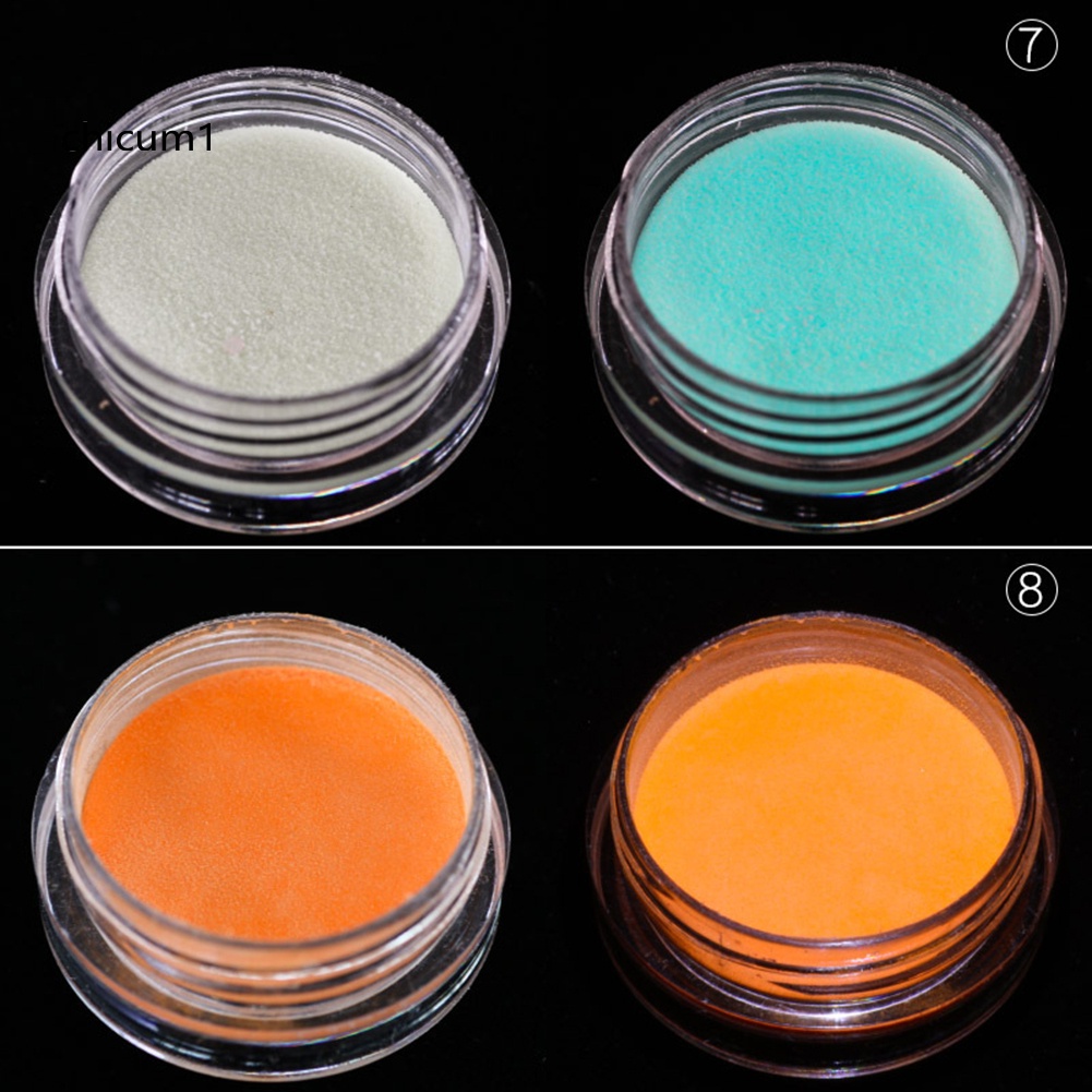 [Hàng mới về] Bột kim tuyến dạ quang lấp lánh trang trí móng tay chx2g