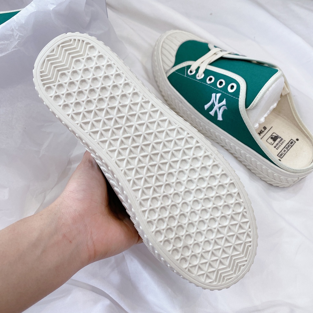 Giày Thể Thao Nữ Ngô Thắng MIB NY Đạp Gót Xanh Lá