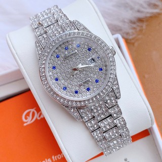 Đồng Hồ Nữ Davena Full Đá Silver D61669 31mm Authentic