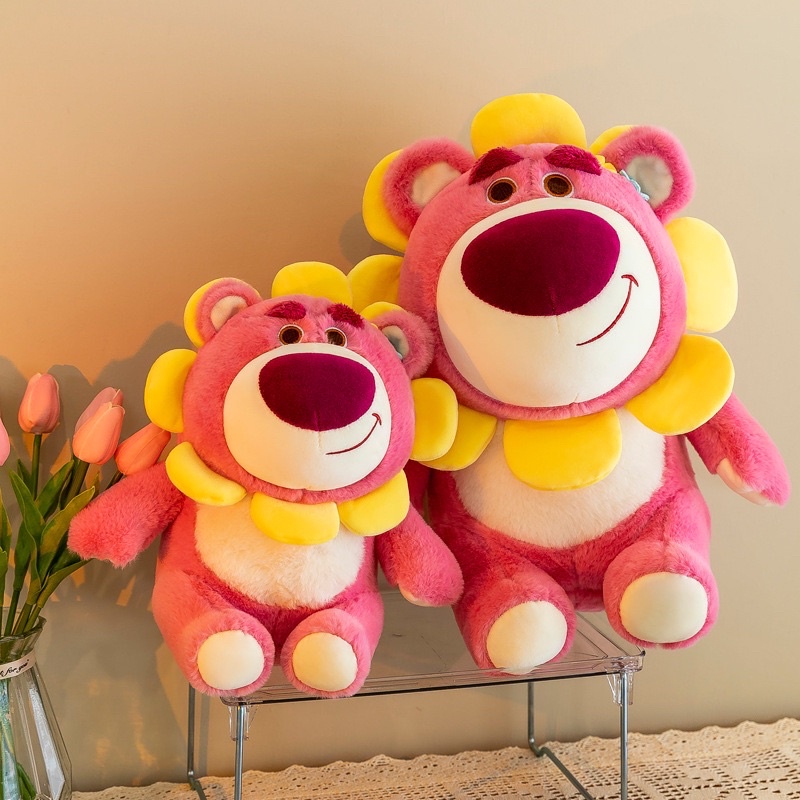 Thú Bông Sunflower Lotso Toy Story màu hồng nhạt đáng yêu, thú nhồi bông đồ chơi làm quà tặng, bông nhồi BuddyTeddy