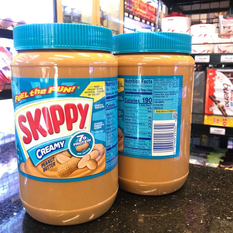 Bơ Đậu Phộng Skippy Creamy Peanut Butter Kem Mịn Hũ 1.36kg