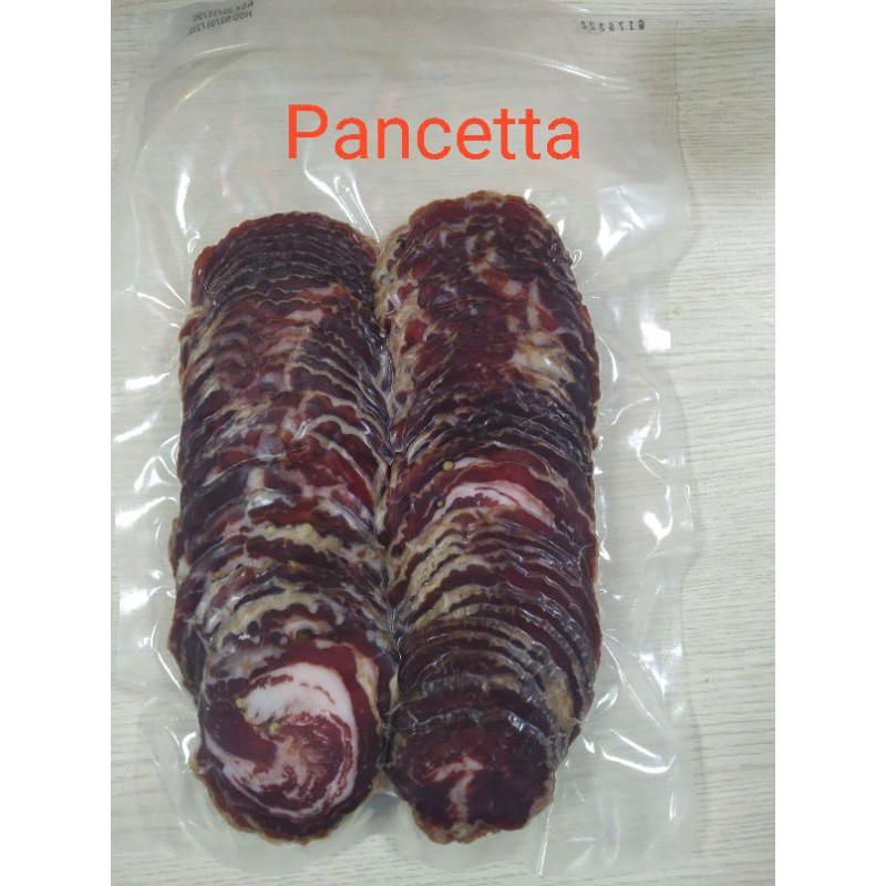 Xúc xích khô PANCETTA - CON HEO VÀNG - NIPPONHAM - CẮT LÁT BAO 500G