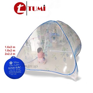 Màn chụp tự bung Kinh Bắc, mùng chụp không đáy, 3 kích cỡ, hàng Việt Nam chất lượng cao PKTM
