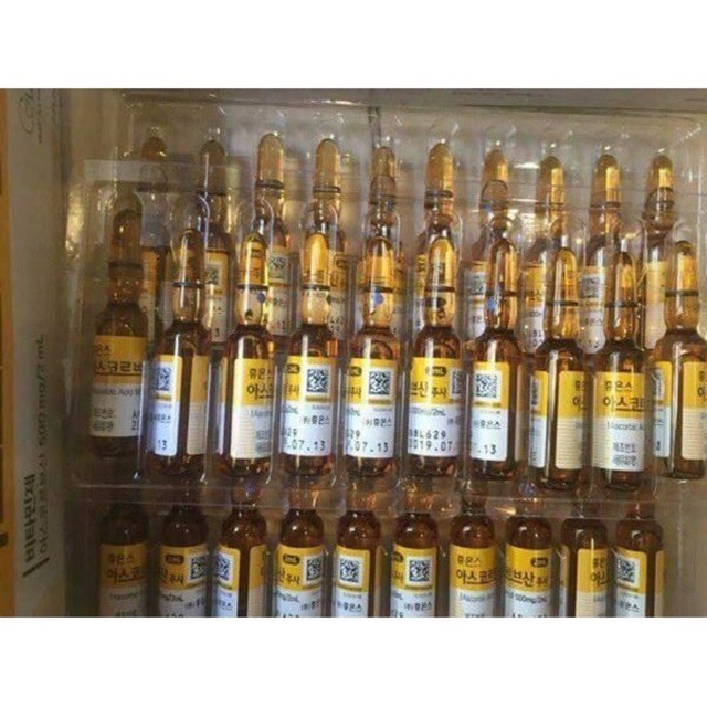 Vỉ 10 ống Vitamin C chính hãng Hàn Quốc