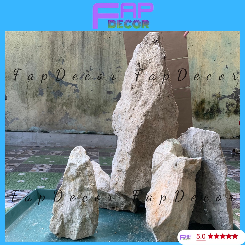 ĐÁ VÔI TRANG TRÍ THỦY SINH TRANG TRÍ BỂ CÁ LÀM HÒN NON BỘ - FAPDECOR