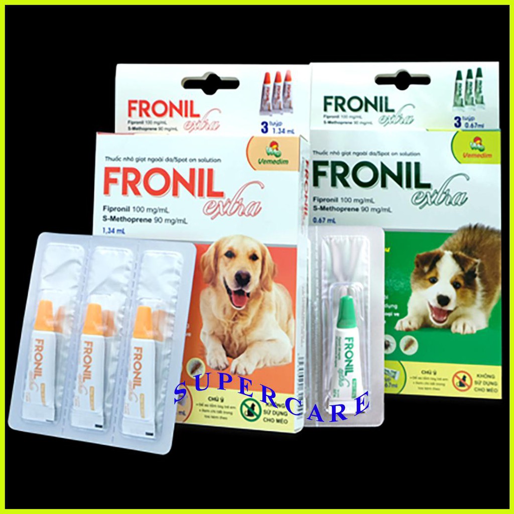 Fronil Extra -Sản Phẩm Mới Cao Cấp Loại Bỏ Ve Rận Bọ Chét Chó 2-10Kg