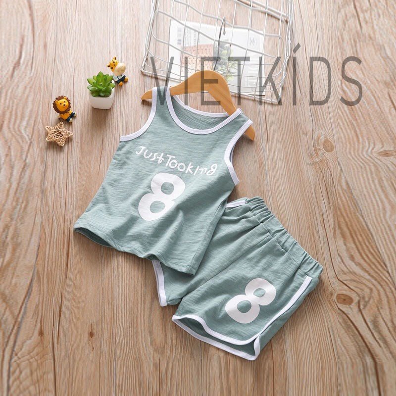 FREESHIP - Bộ quần áo 3 lỗ bé trai Richkid Quần áo sát nách cho bé từ 8 - 24kg