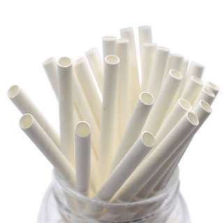 Ống hút giấy phi 6 set 1000 ống / túi