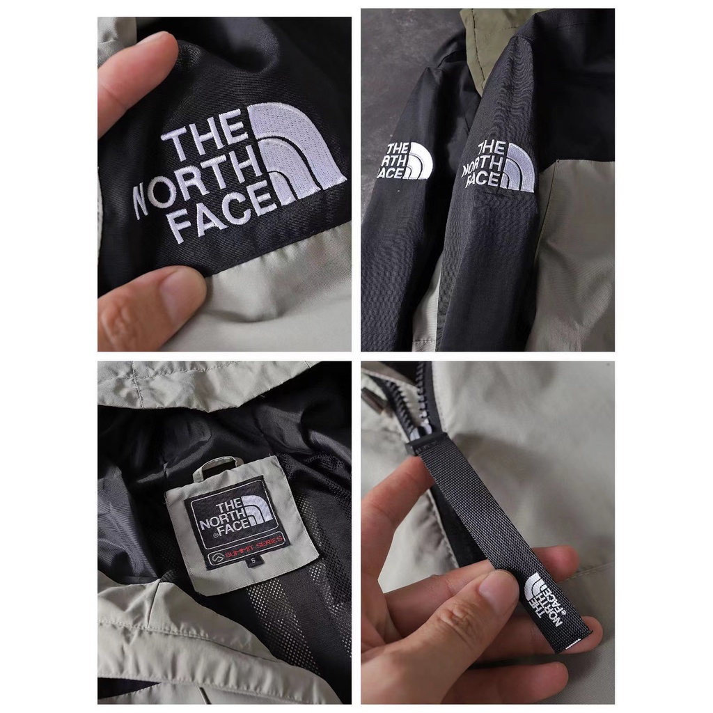 The North Face Áo Khoác Thể Thao Có Mũ Trùm Phối Khóa Kéo Thời Trang