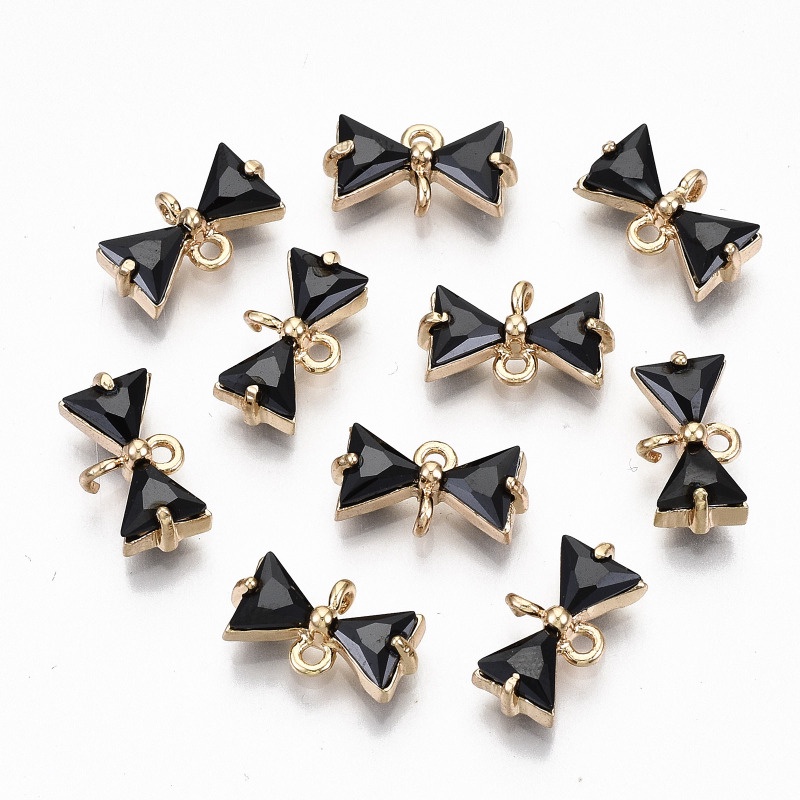 Set 1/10 Đầu Nối Dây Nơ Bằng Sắt/Đồng Thau/Đá Nhân Tạo Nối Làm Trang Sức Thủ Công