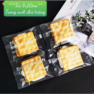túi cookie  7x10 tập 100 chiếc