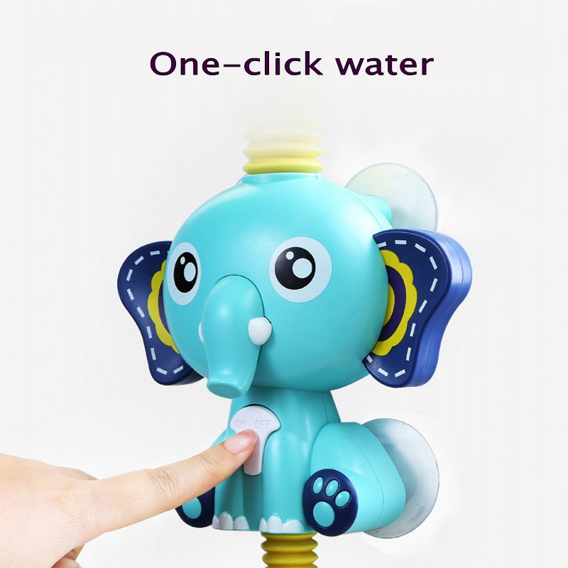 Đồ Chơi Nhà Tắm Hình Chú Voi Hoạt Hình Xoay 360 Độ Cho Bé° Vòi Sen Điện Chống Thấm Điều Chỉnh Được Dành Cho Trẻ Nhỏ