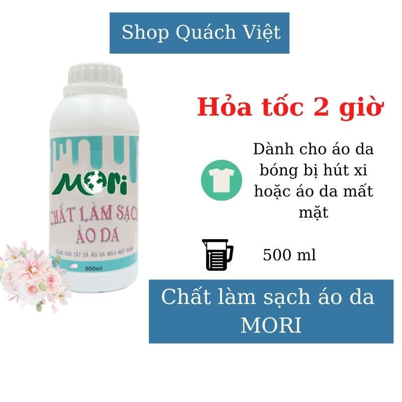 Chất làm sạch áo da MORI, giúp làm sạch vết bẩn trên áo da