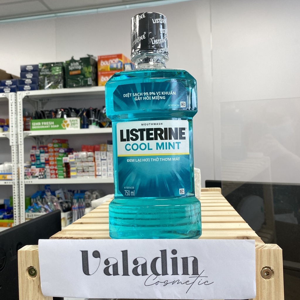 Nước Súc Miệng Listerine 750ml Cool Mint Mountwash |Nước xúc miệng bạc hà
