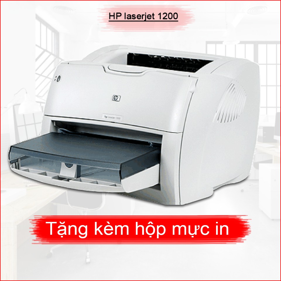 Máy in cũ Hp laserjet 1200, Hp 1300- tặng kèm hộp mực, dây nguồn ,dây USB mới