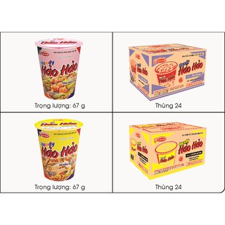 Thùng 24 cốc mì Handy Hảo Hảo 68g các vị