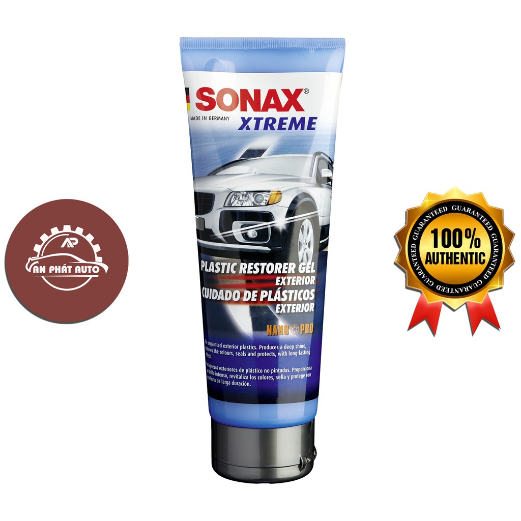 SONAX - Gel Phục Hồi Và Làm Mới Nhựa Xe Ô Tô (Sonax Xtreme Plastic Restore Gel 250ml) [Hàng Đức Chính Hãng]