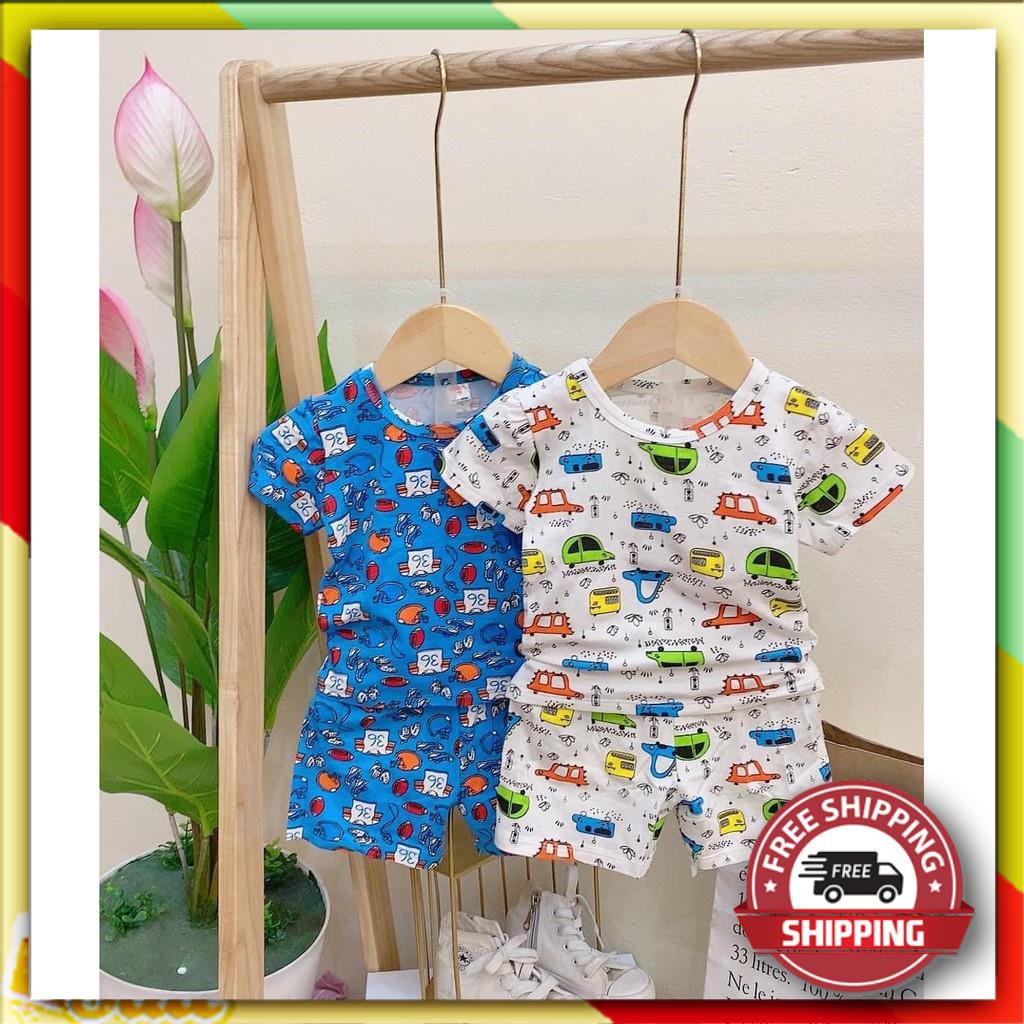 [FreeShip – Hàng Cao Cấp] Combo 5 Bộ Quần Áo Trẻ Cho Bé Từ 10-28Kg - Bộ Cotton 4 Chiều Xuất Hàn Siêu Đẹp