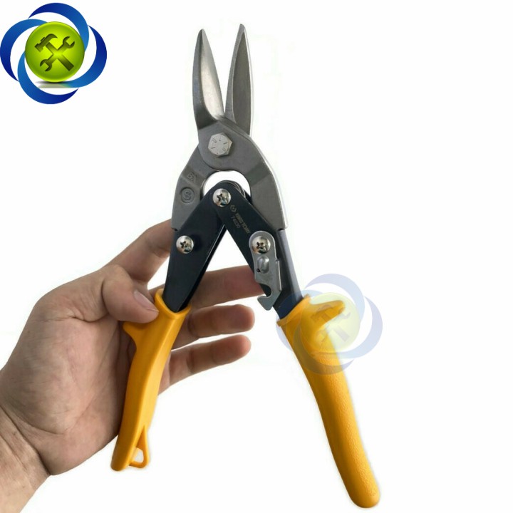 Kéo cắt tôn thẳng Kingtony 74030 cán vàng dài 250mm