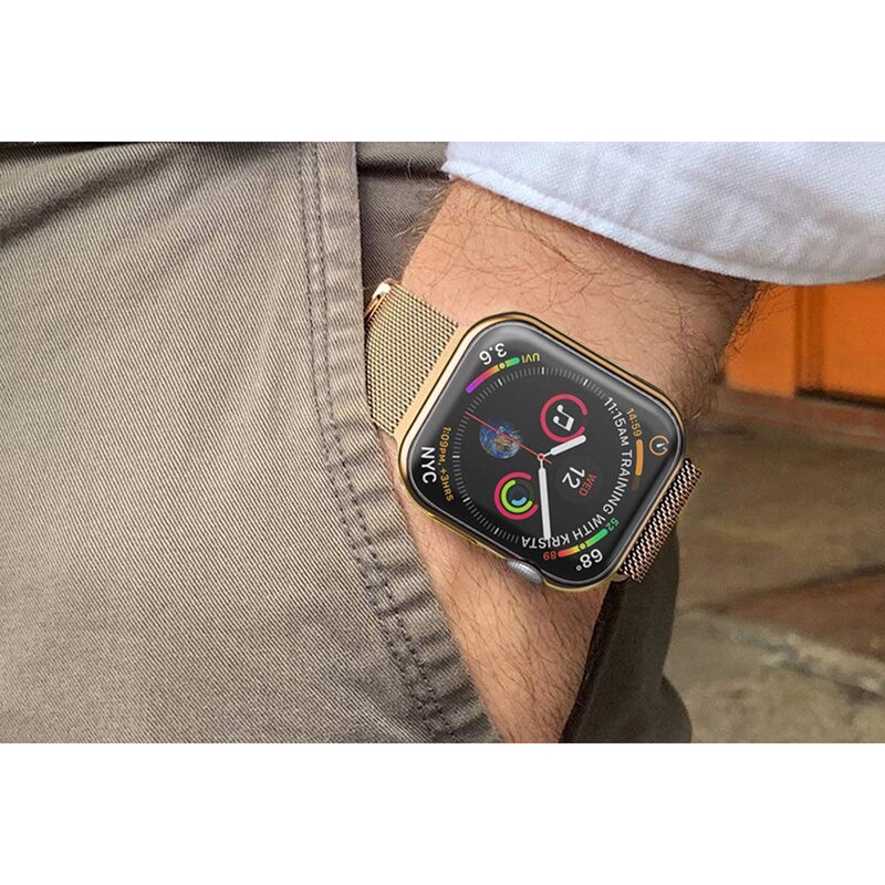 Ốp cao su bảo vệ màn hình cho đồng hồ thông minh Apple Watch 4 3 2 1 42mm 38m 40mm 44mm