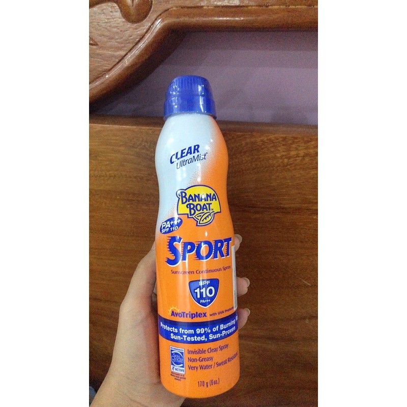 Xịt chống nắng Banana sport spf 110