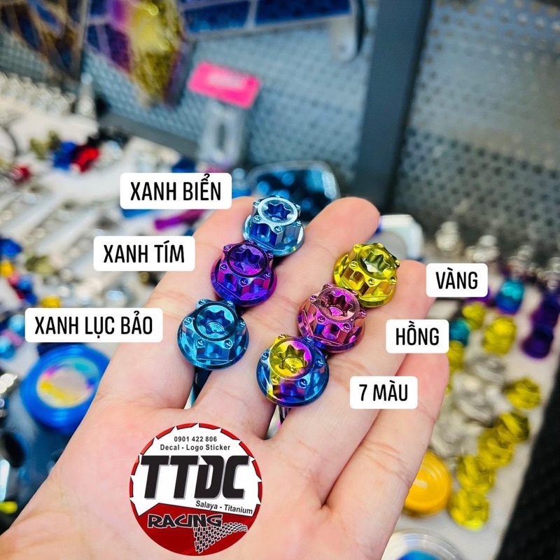 Ốc Titan Gr5 Đầu Salaza 8li gắn nhiều vị trí ✌🇹🇭