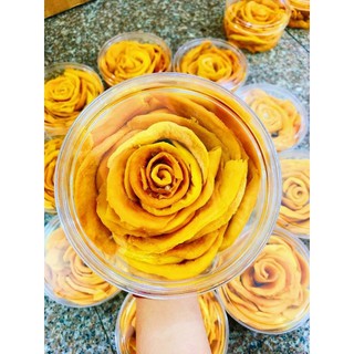 🥭🥭xoài sấy dẻo xếp hoa hồng 🌷🌷🌷 1 hủ 500g 👉