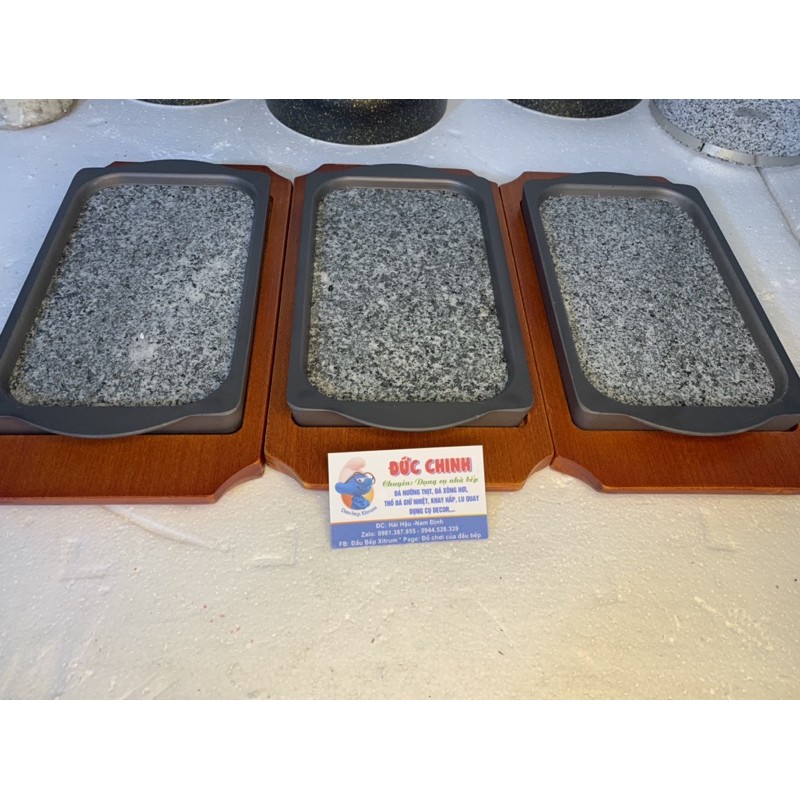 Đá nướng thịt khay đá nướng bò bít tết khay đá giữ nhiệt