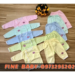 Quần áo sơ sinh dài tay bé trai bé gái BABY BORN (cài lệch) Chất cotton cao cấp