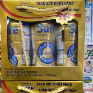 Sữa bột pha sẵn vinamilk sure prevent 200ml - lốc 6 chai x 200ml