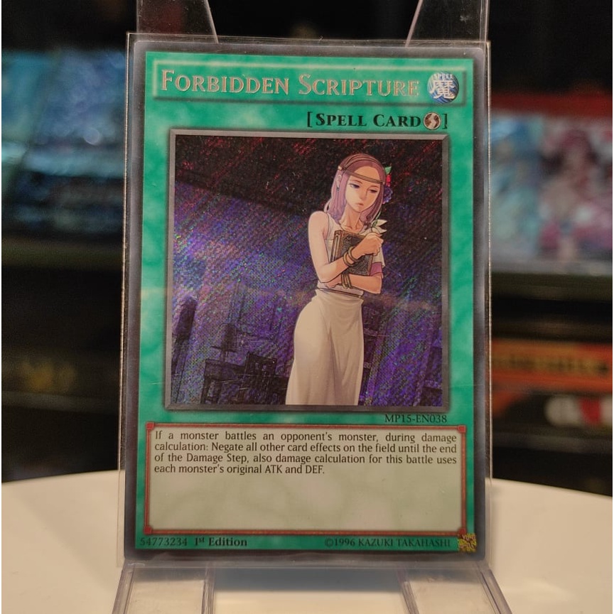 Thẻ Bài Yugioh - Forbidden Scripture - MP15-EN038 - Secret Rare 1st Edition