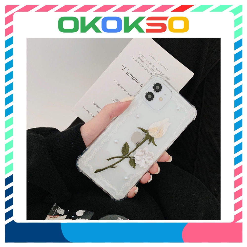 Ốp Điện Thoại Ren Hoa Hồng Cho Oppo Reno5 5G Reno5 pro Reno4Z 5G A91/F15/Reno 3 A9 2020/A5 2020/A11/A3S/A12e/C1/A5S/A12/A11K/F9/F9/F9/F9pro