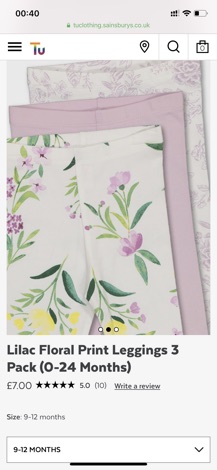 Set quần áo bé gái Tu auth siZe 9-12m