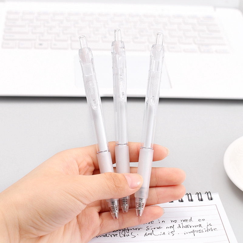 Bút mực đen vỏ trong suốt đầu bi 0.5mm dùng cho văn phòng/trường học