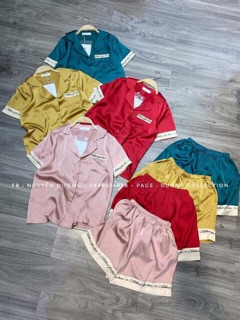 Bộ lụa nữ hàng QC cao cấp -vải lụa satin