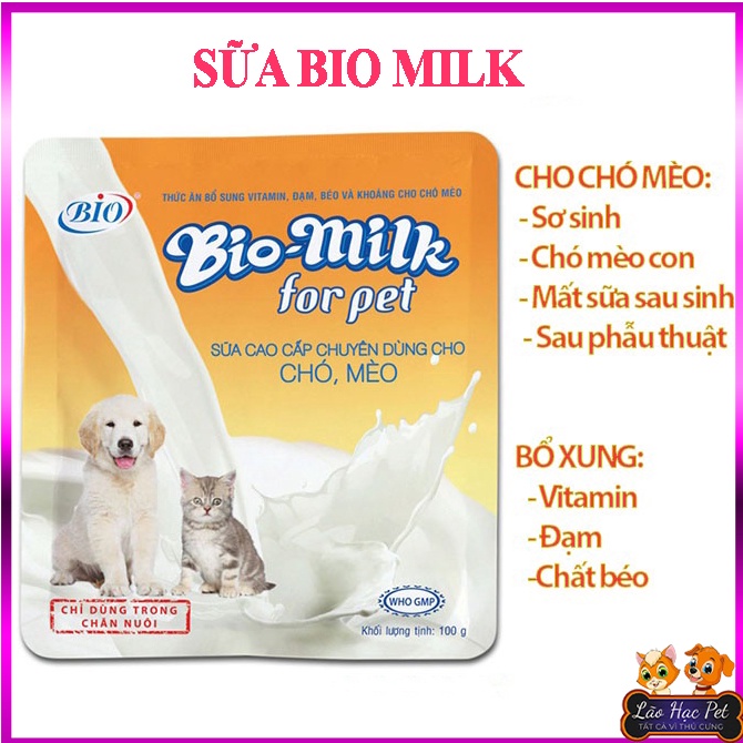 Sữa dinh dưỡng cho chó mèo nhỏ - sữa Bio milk