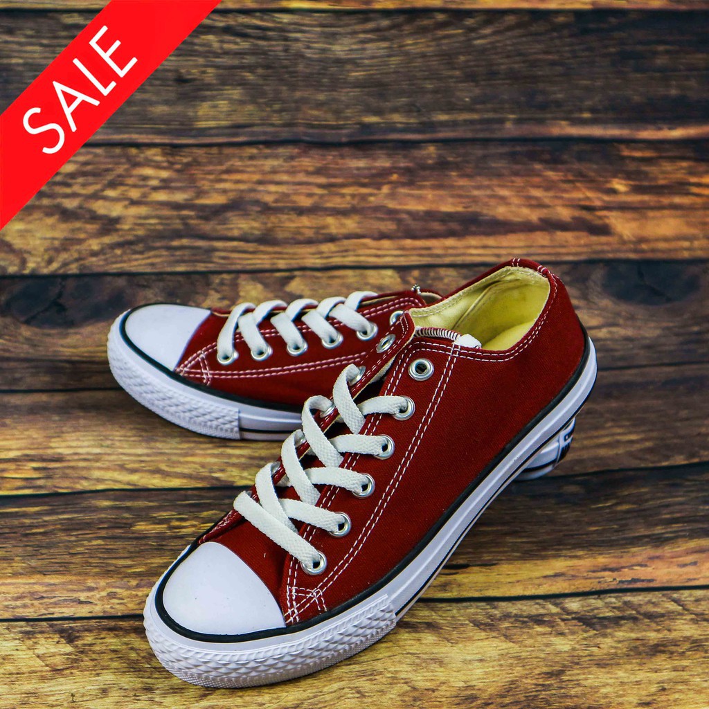 [FLASHSALE][FULLBOX] Giày  CV Sneakers Classic Đỏ Đô Nữ FULLBOX