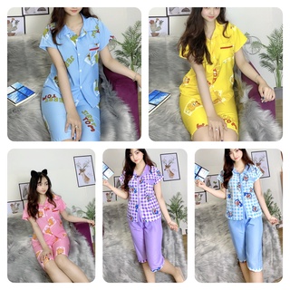 Set bộ lửng kate lụa mềm mịn siêu xinh freesize dưới 57kg nguyên khánh store
