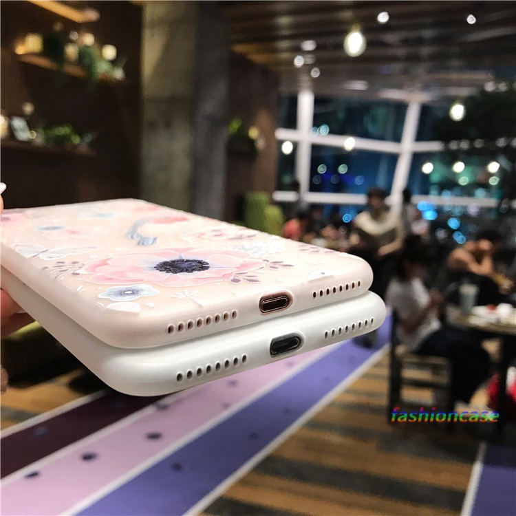 Ốp điện thoại mềm in hoa 3D mỏng cho iPhone 6 6S 7 8 11 X XS 6Plus 6SPlus 7Plus 8Plus SE 2020