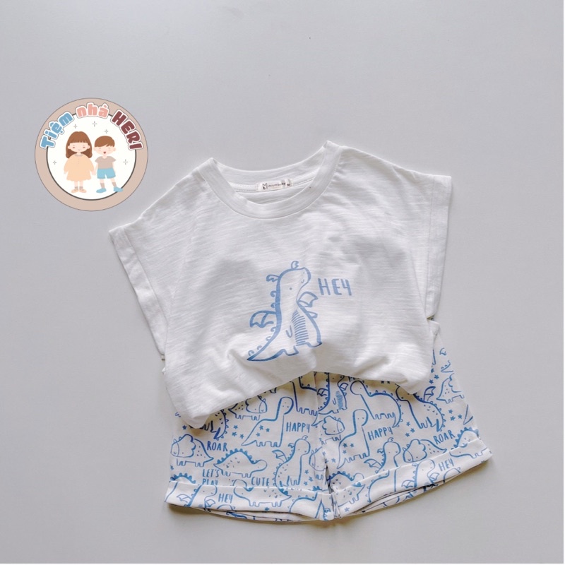 Áo tay dài cổ tròn phối nút cho bé TIỆM NHÀ HERI size từ 11kg đến 28kg