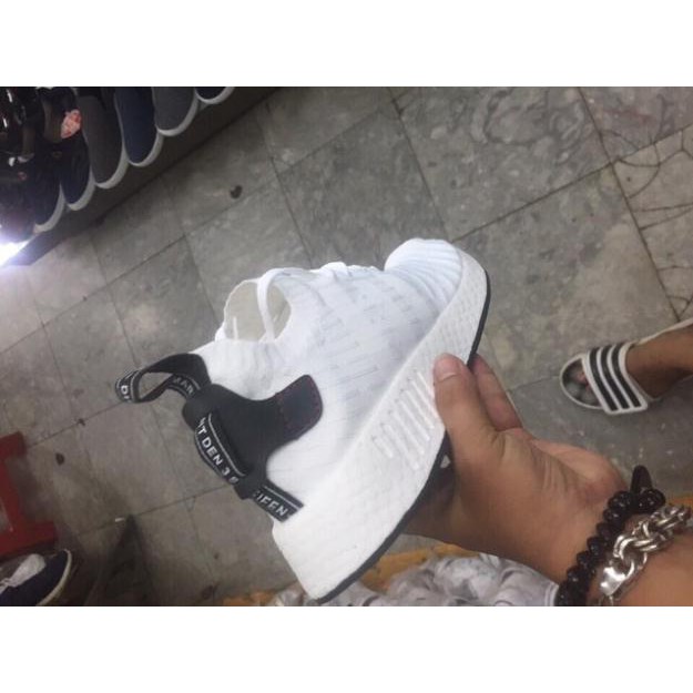 ( Deal 11-11) (Xả Hàng Đón 2020). GIẦY THỂ THAO Sneaker NMD R2 WHITE BLACK ": hàng Chuẩn : *