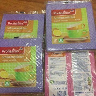 Khăn lau đa năng Profissimo túi 5 khăn nhiều màu tiện lợi