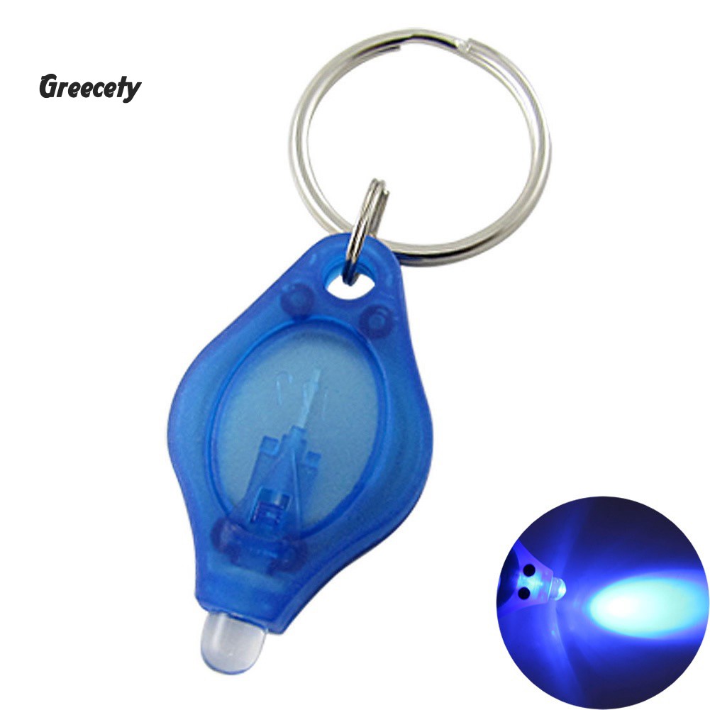 ★Ready Mini Portable LED Camping Flashlight Light Key Ring Keychain Torch Lamp Gift