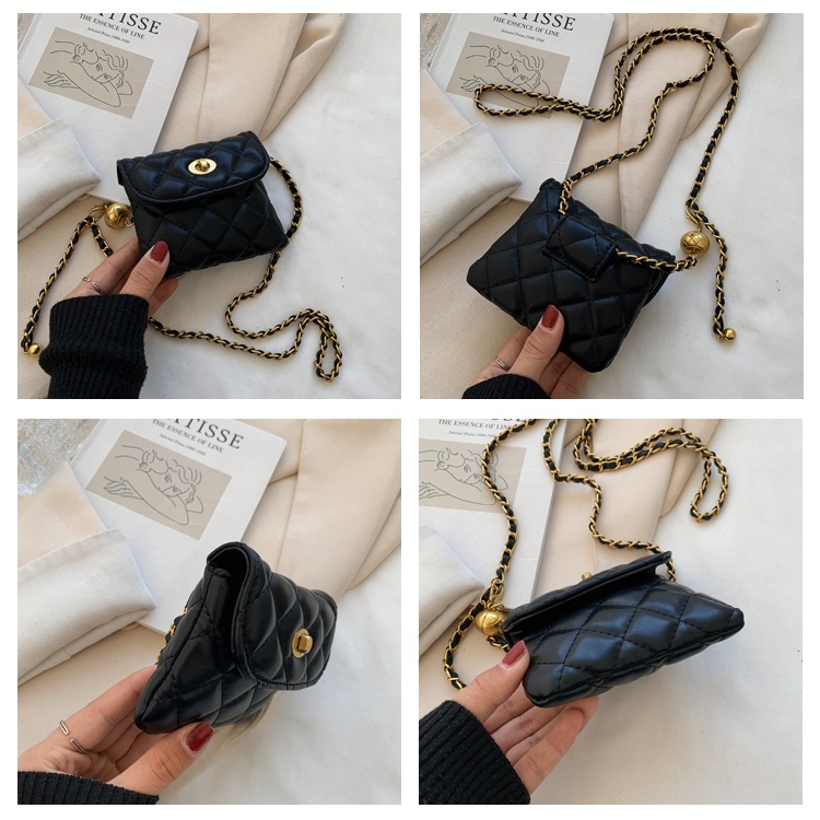 Túi Đeo Chéo Vai Dây Xích Hình Thoi Nhỏ Phong Cách Retro Thời Trang Chất Lượng Cao Mới Dễ Phối Đồ Dành Cho Bạn Nữ