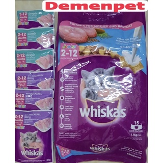 Combo thức ăn mèo con 1.1kg + 6 gói pate 85g mèo con