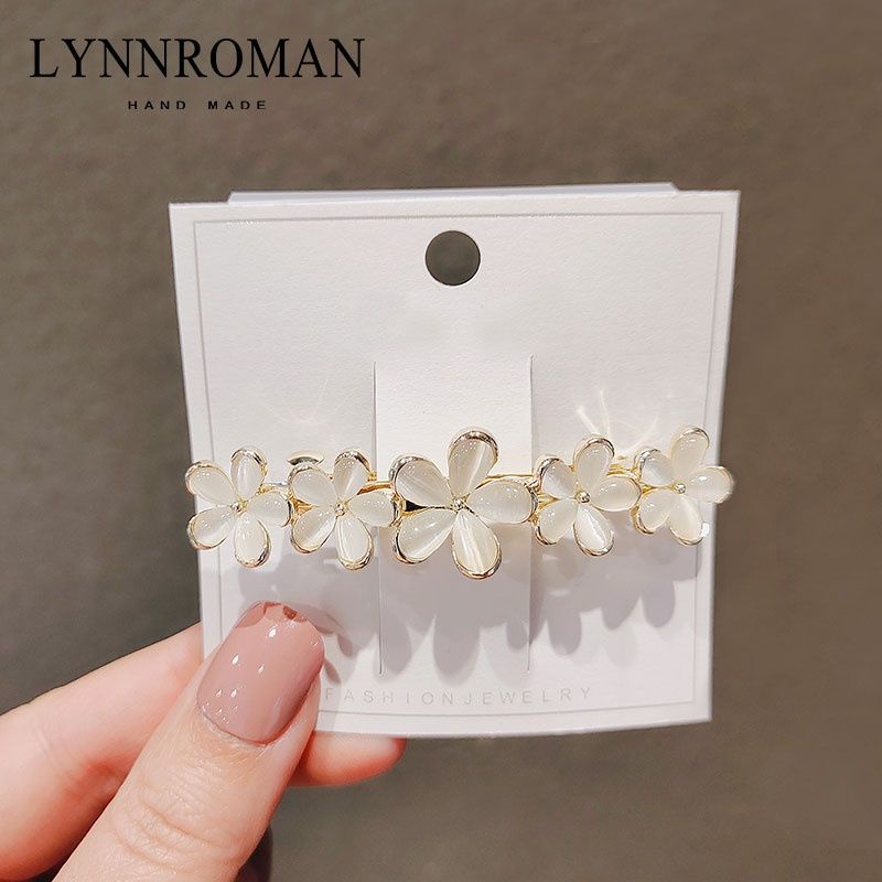 Hàng Mới Về Kẹp Tóc Hình Hoa Mắt Mèo Phong Cách Hàn Quốc Cho Nữ