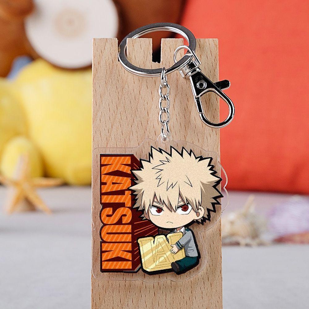 HARRIETT Móc Khóa In Hình Nhân Vật Midoriya Izuku Hai Mặt Shoto / Izuku Todoroki Shouto